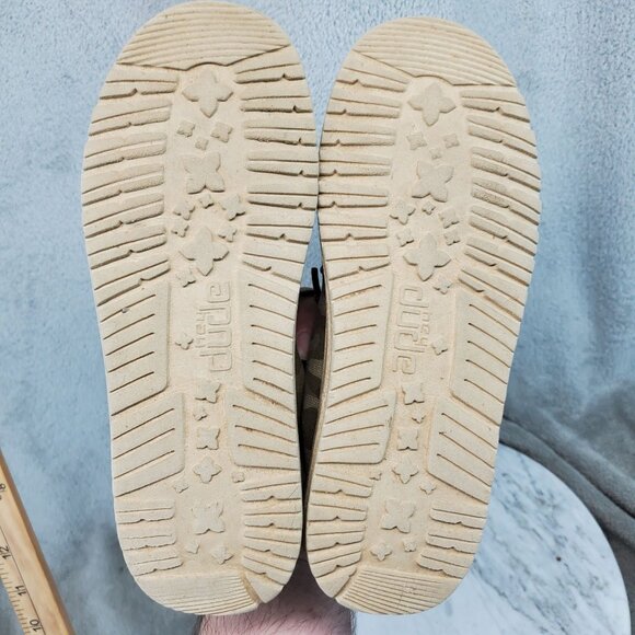 Hey Dude Boys Shoes Size 3 Green Camo Canvas Wally Youth Slip On Sneakers - Picture 7 of 11